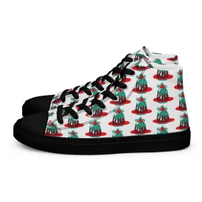 Men Christmas High Top Canvas Shoes (Glamourange Holiday Magic Canvas Shoes For Men - 007)