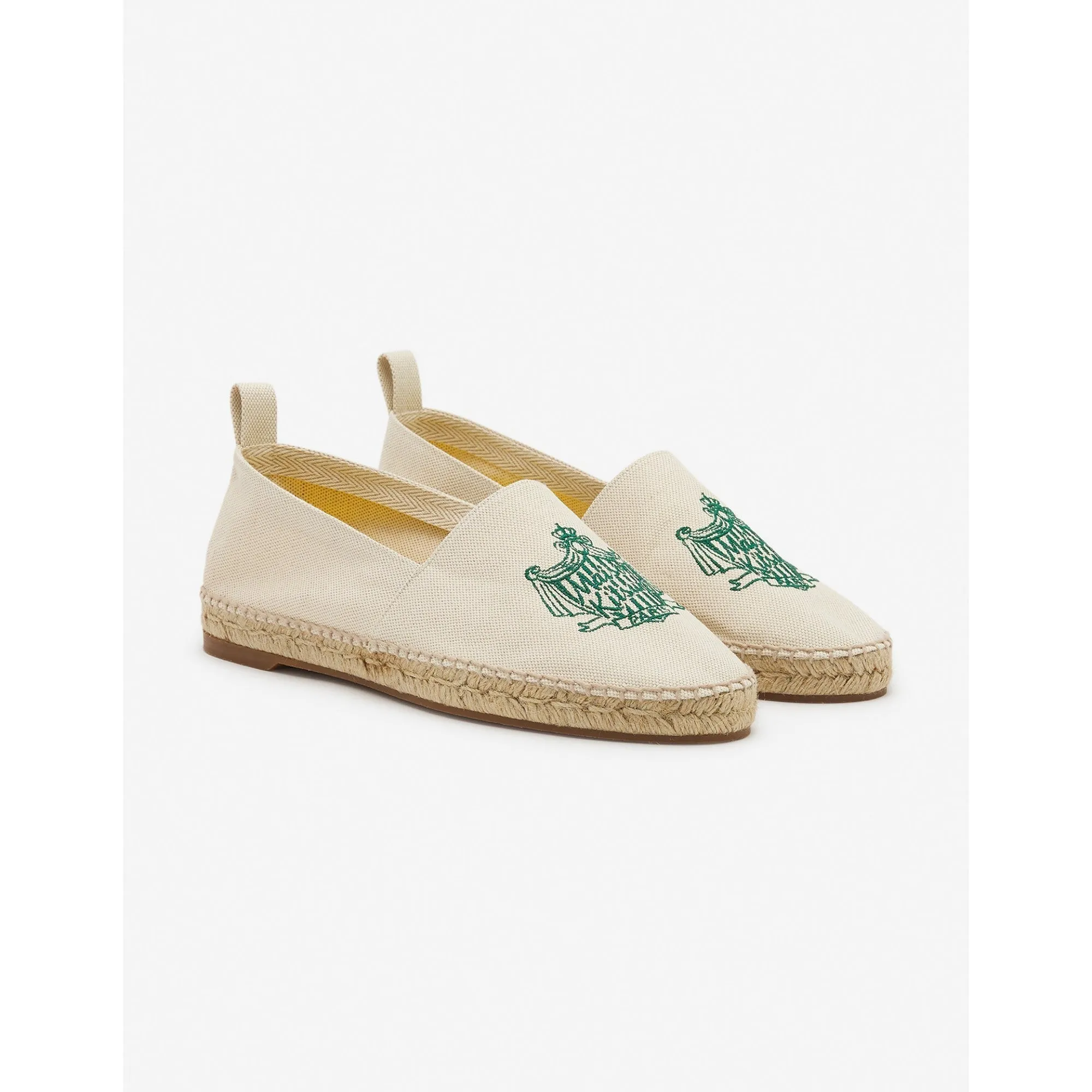 Men Maison Kitsune Crest Espadrilles - Off-White
