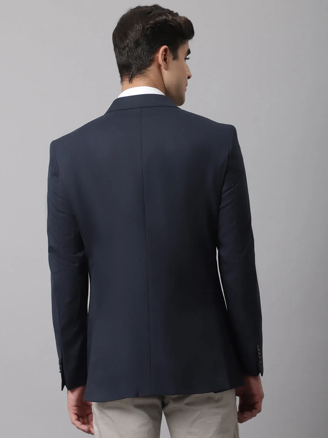 Men Navy Formal Blazer