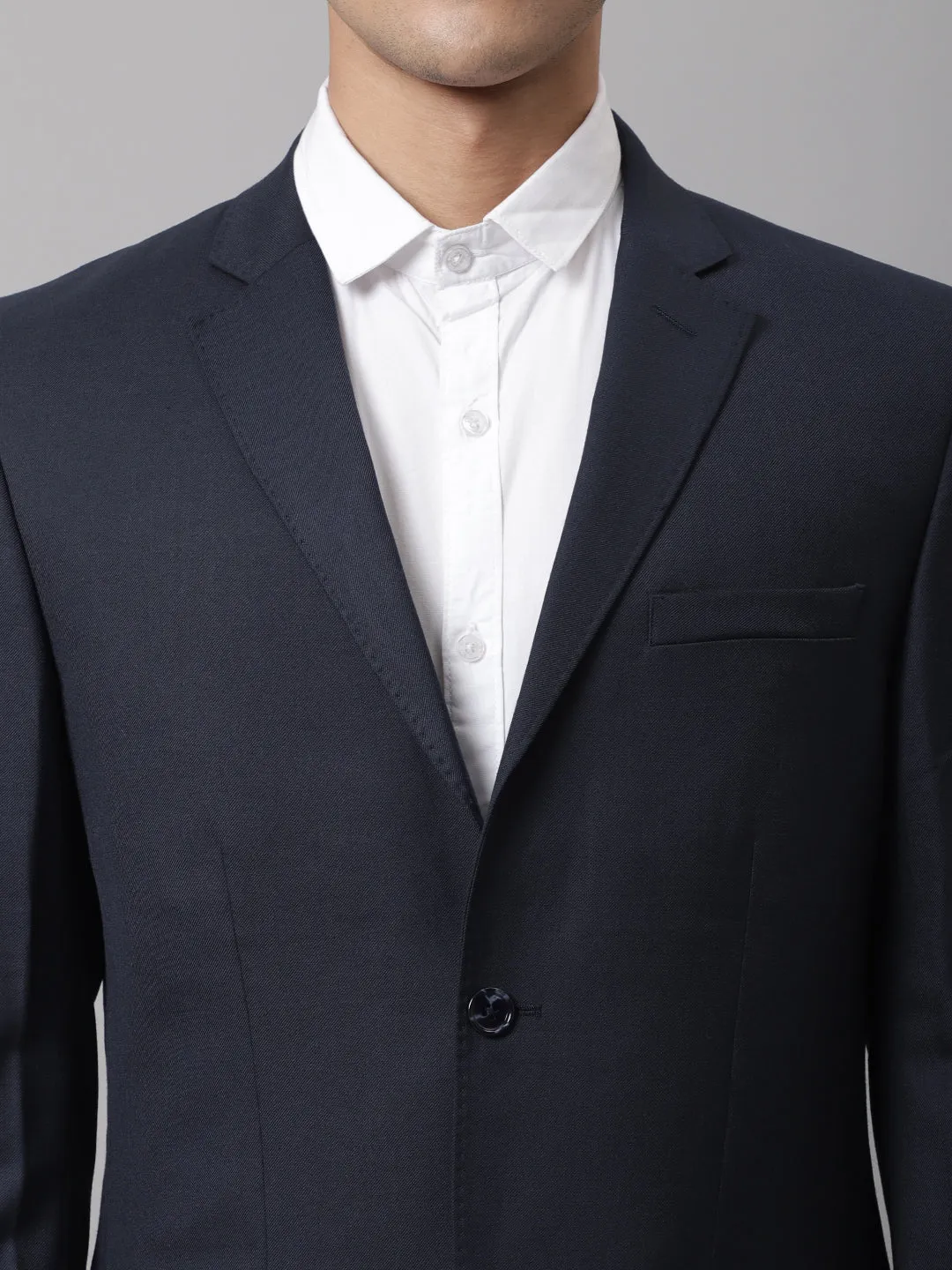 Men Navy Formal Blazer