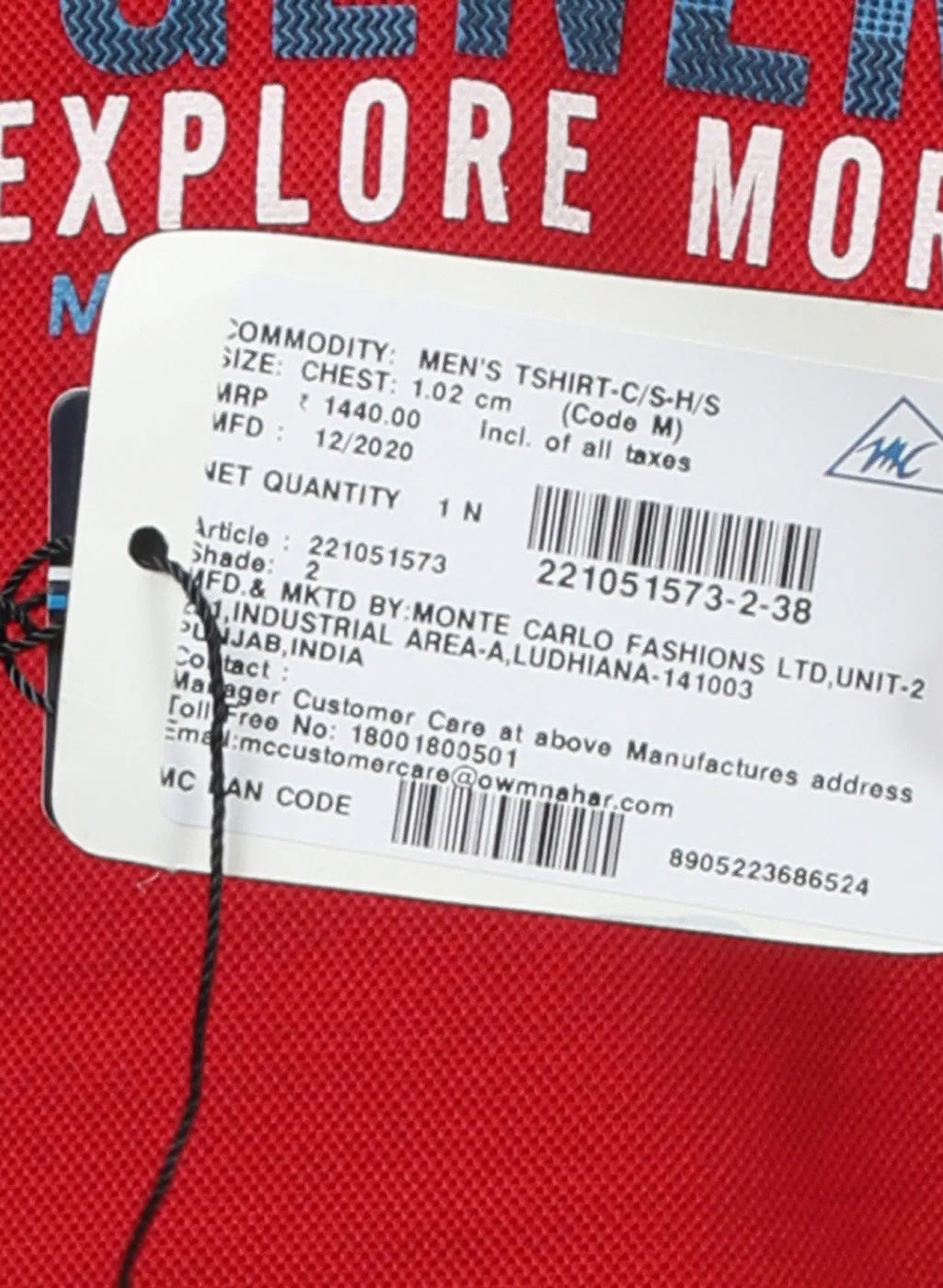 Men Red Plain T-Shirts