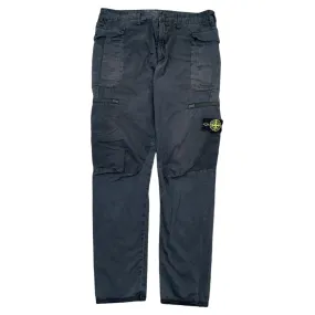 Men's Applique Logo Cargos Grey Size Waist 33"