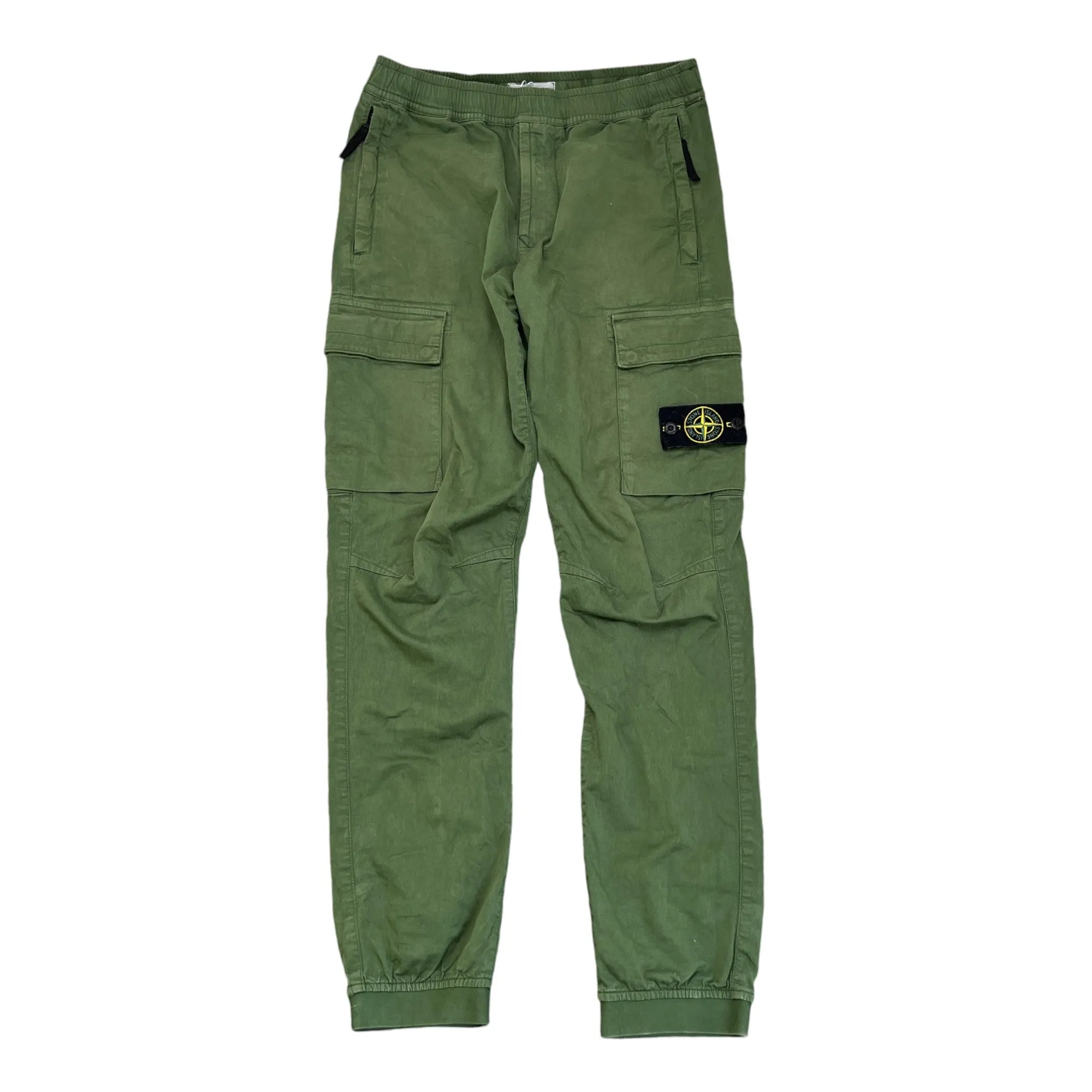 Men's Applique Logo Cargos Khaki Size Waist 30"