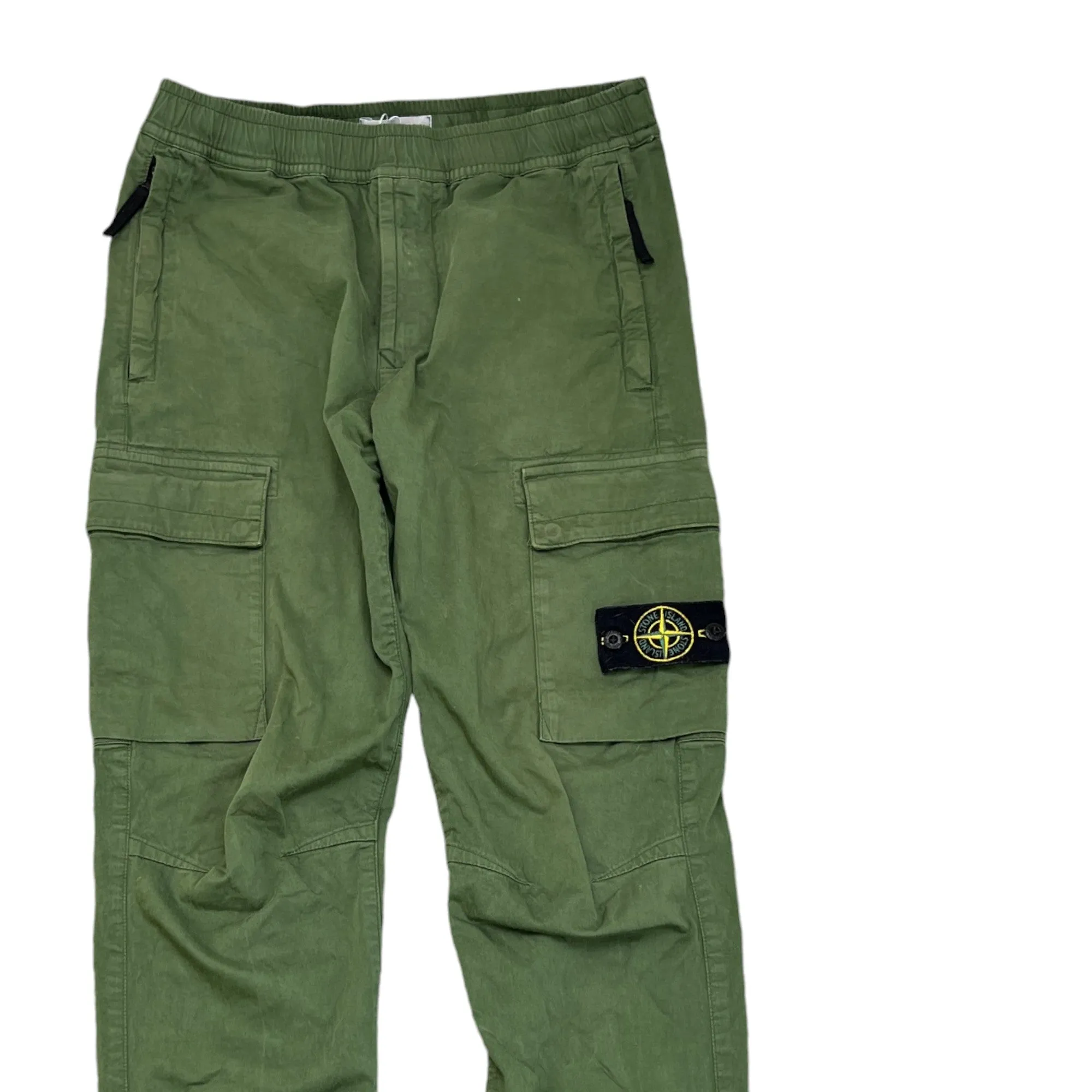 Men's Applique Logo Cargos Khaki Size Waist 30"