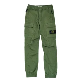 Men's Applique Logo Cargos Khaki Size Waist 30"