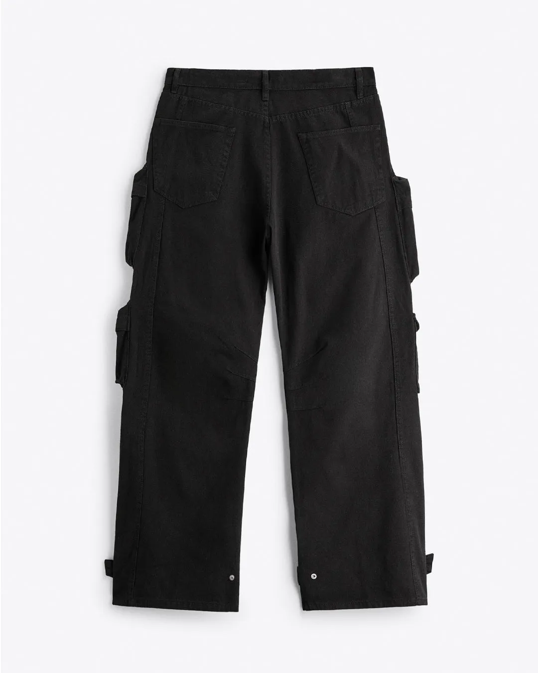 Men's Black Trouser With Utility Pockets Baggy pants