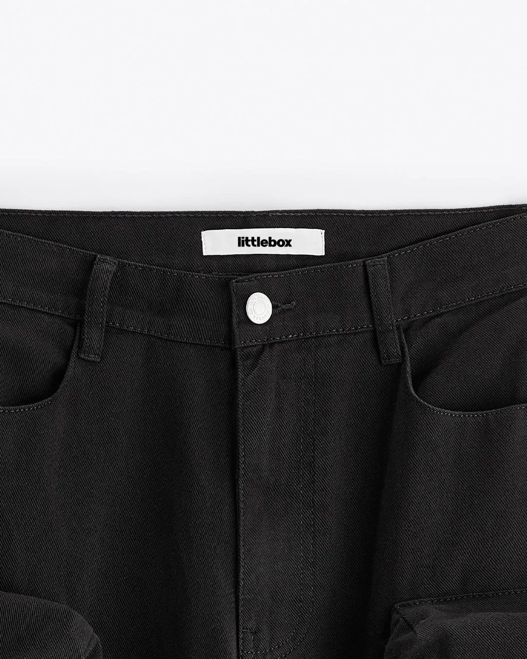 Men's Black Trouser With Utility Pockets Baggy pants