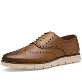 Men's Business Dress Wingtip Lace-Up Casual Oxfords Sneakers| JOUSEN