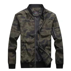 Men's Camouflage Jacket Men's Coat Camouflage Bomber Jacket Men's Jacket