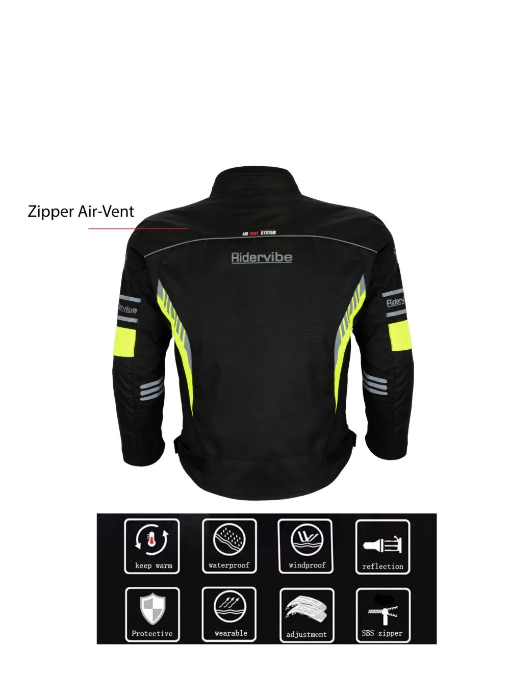 Men's CE Armored Nylon & Mesh Motorcycle Waterproof Biker Jackets CHOOSE COLOR