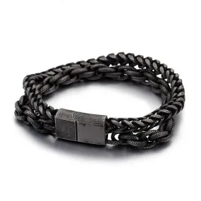Men's Chain Link Stainless Steel Bracelet
