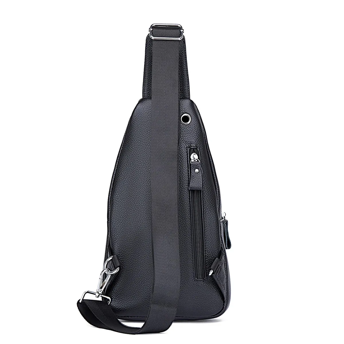Men's Chest Pack Crossbody Bag Luxury Design Durable Genuine Leather Handbag Chest Bag
