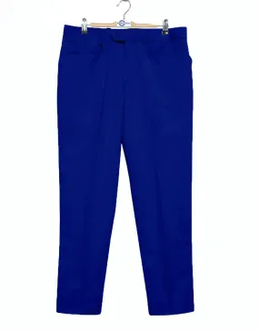 Men's Chino Trousers | 60s Vintage Style Royal Blue Chino Trouser
