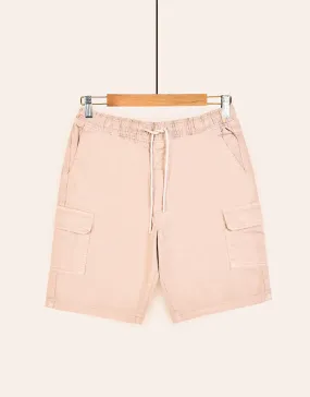 Men's Denim Jeans Shorts- Stone