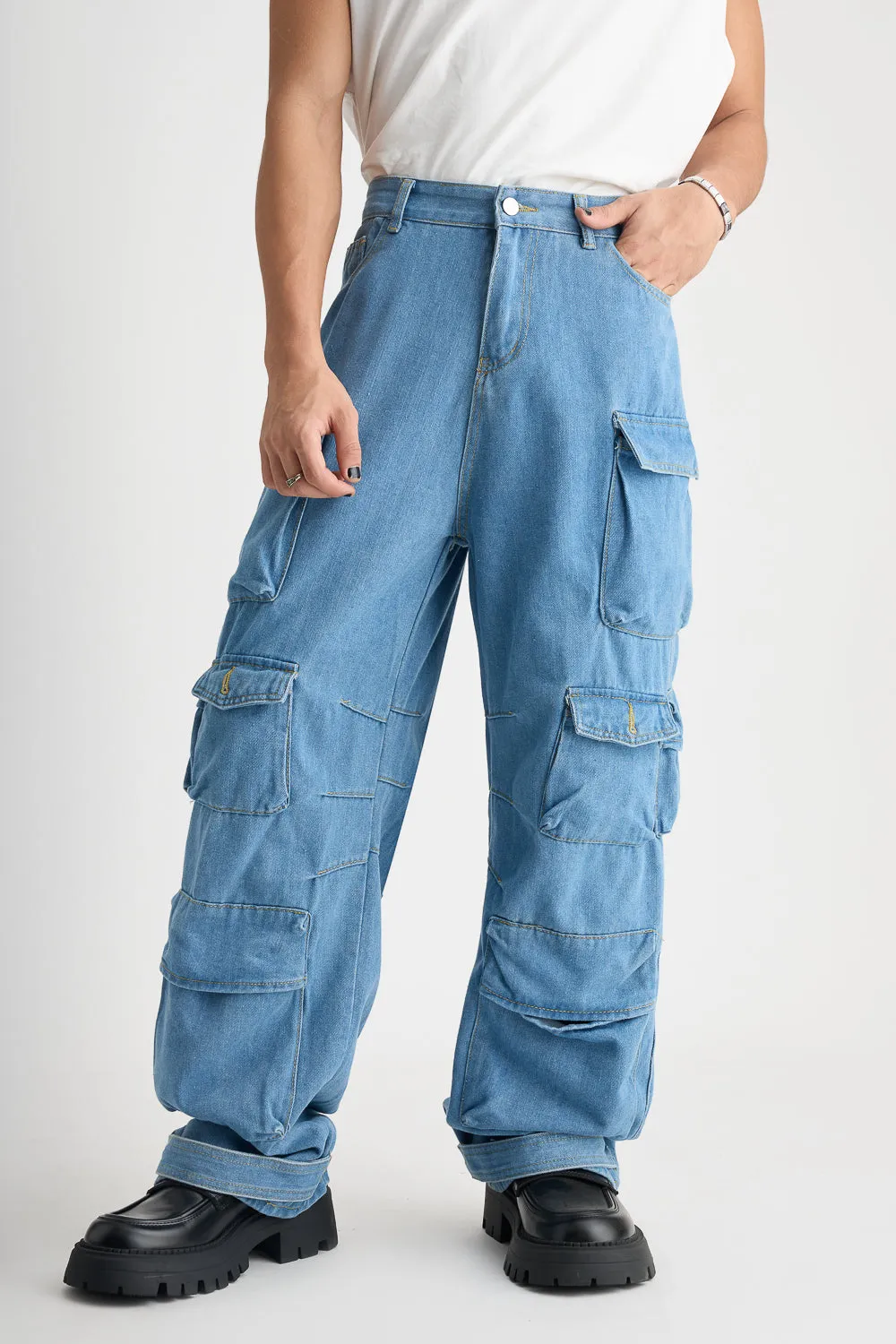 Men's Faded Indigo Navigator Cargo