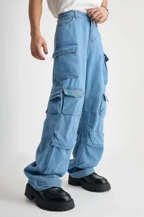 Men's Faded Indigo Navigator Cargo