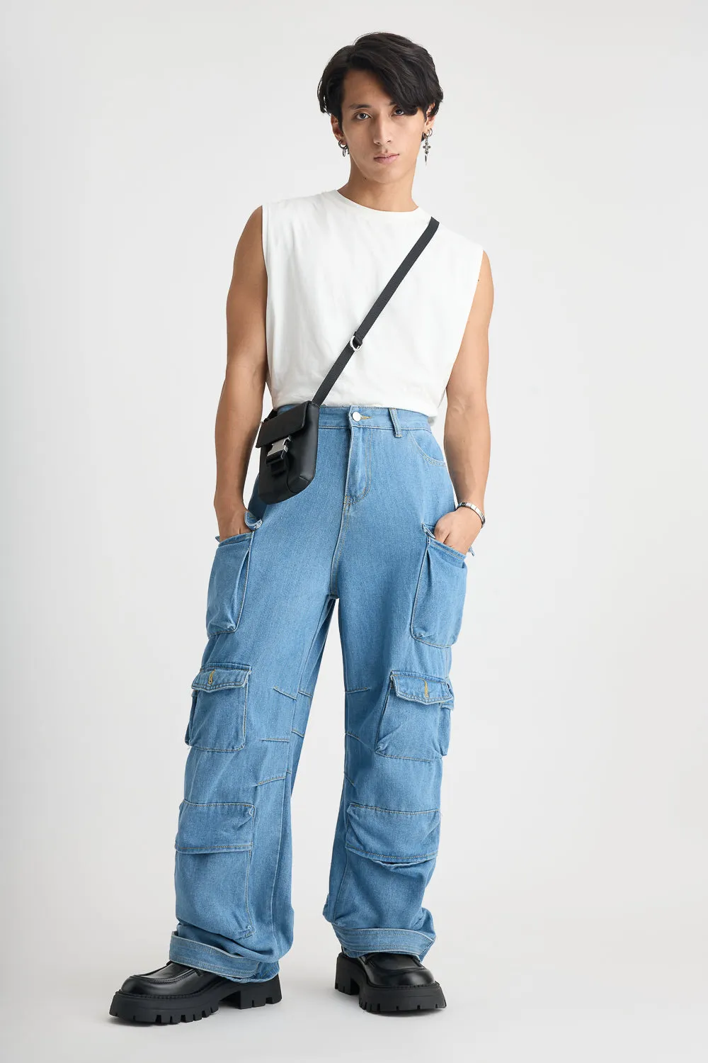 Men's Faded Indigo Navigator Cargo