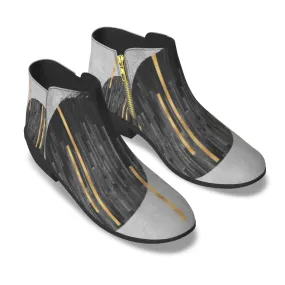 Men's Fashion Boots  gray and black theme, 63