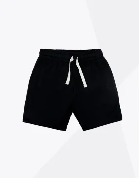 Men's Fleece Shorts-Black