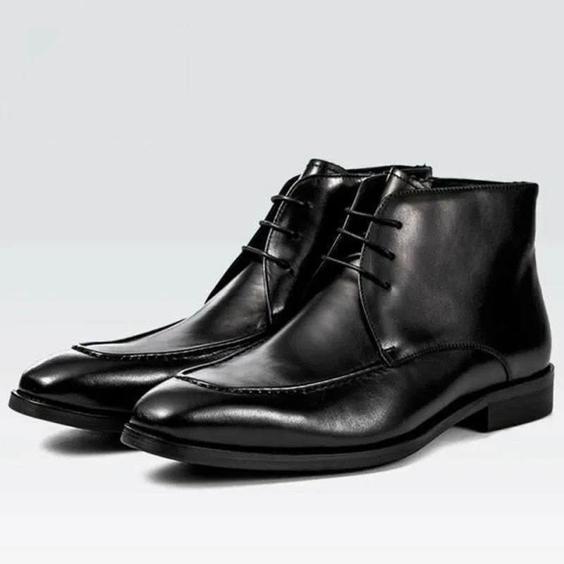 Men's Full Grain Leather Classic Dress Bootie