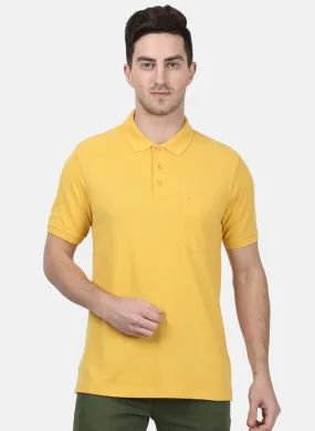 Mens Gold Plain T-Shirts