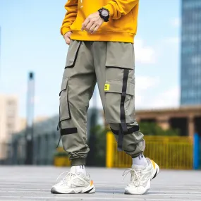Men's Harem Pants Multi-Pocket Jogger Streetwear Cargo Pants Male 2021 New Fashion Sweatpants Man High Quality Trousers
