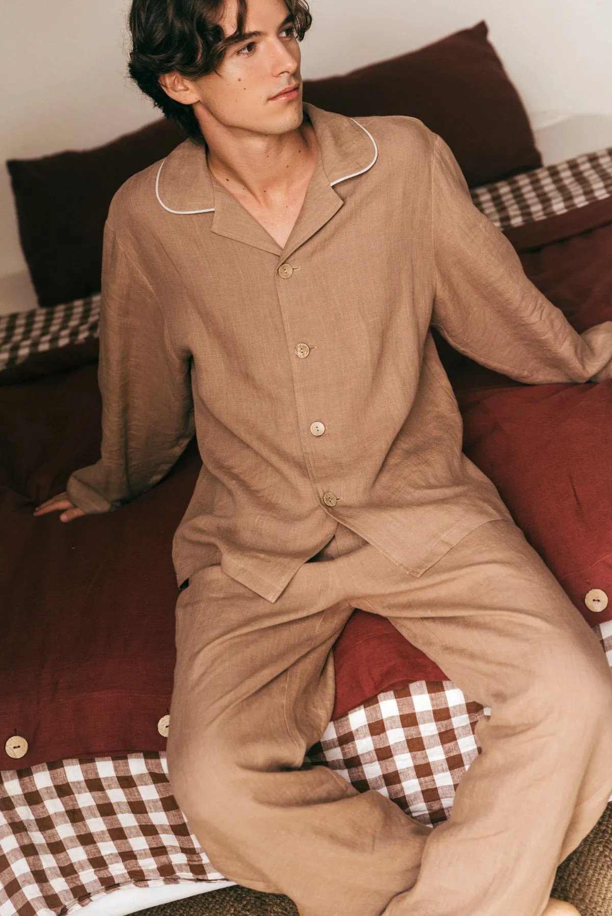 Men's Harry Classic Linen Pyjama Set