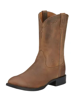 Mens Heritage Roper Distressed Brown