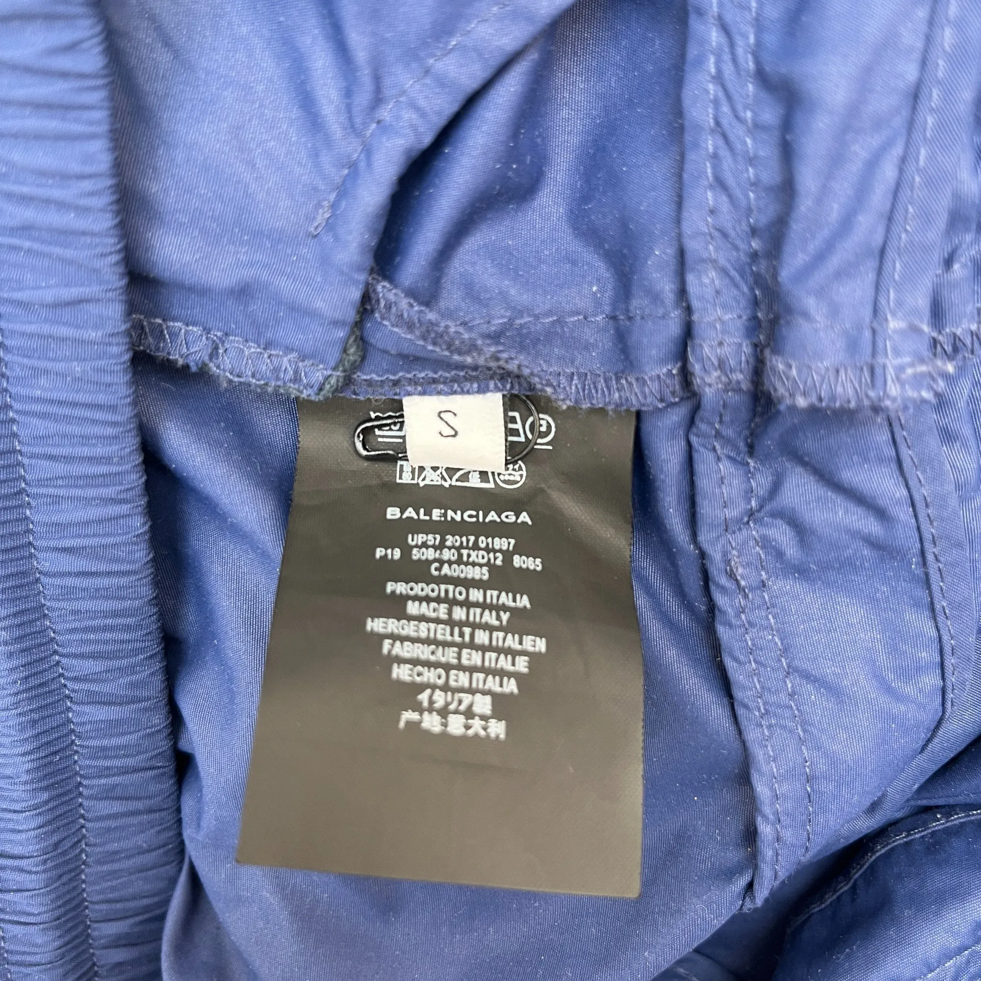 Men's Logo Cargos Blue Size S