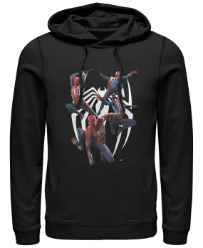Men's Marvel Gamerverse T-Shirt with Spiderman Logo on Chest Fifth Sun hooded pullover, black