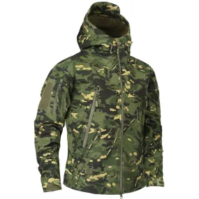 Men's Military Camouflage Fleece Jacket Army Tactical Clothing