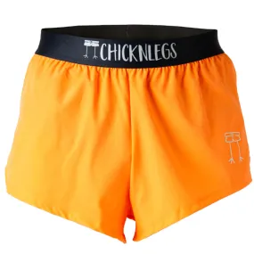 Men's Neon orange 2" Split Shorts