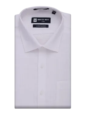 Mens Pure Linen Regular Fit White Shirt Linen Passion