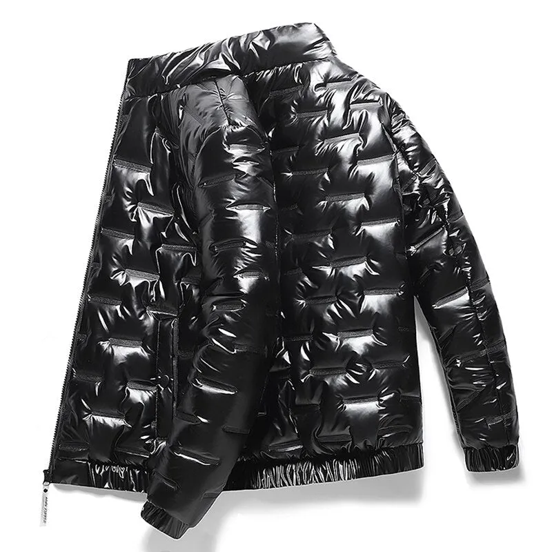 Men's Quilted Shiny Lightweight Waterproof Down Jackets