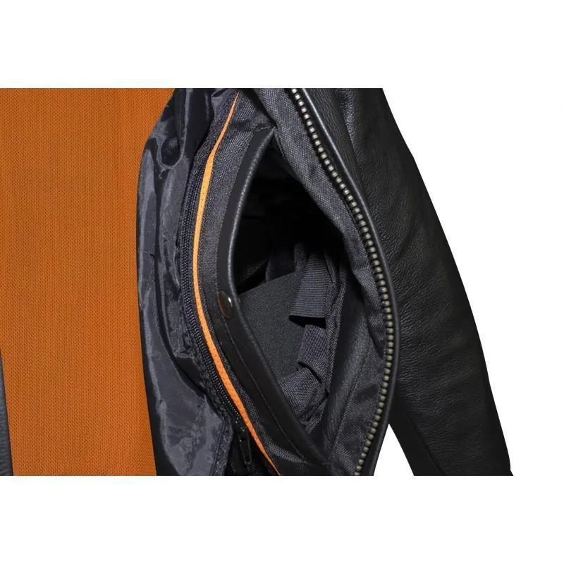 Mens Racer Jacket With Neck Warmer,MJ711-01-DL