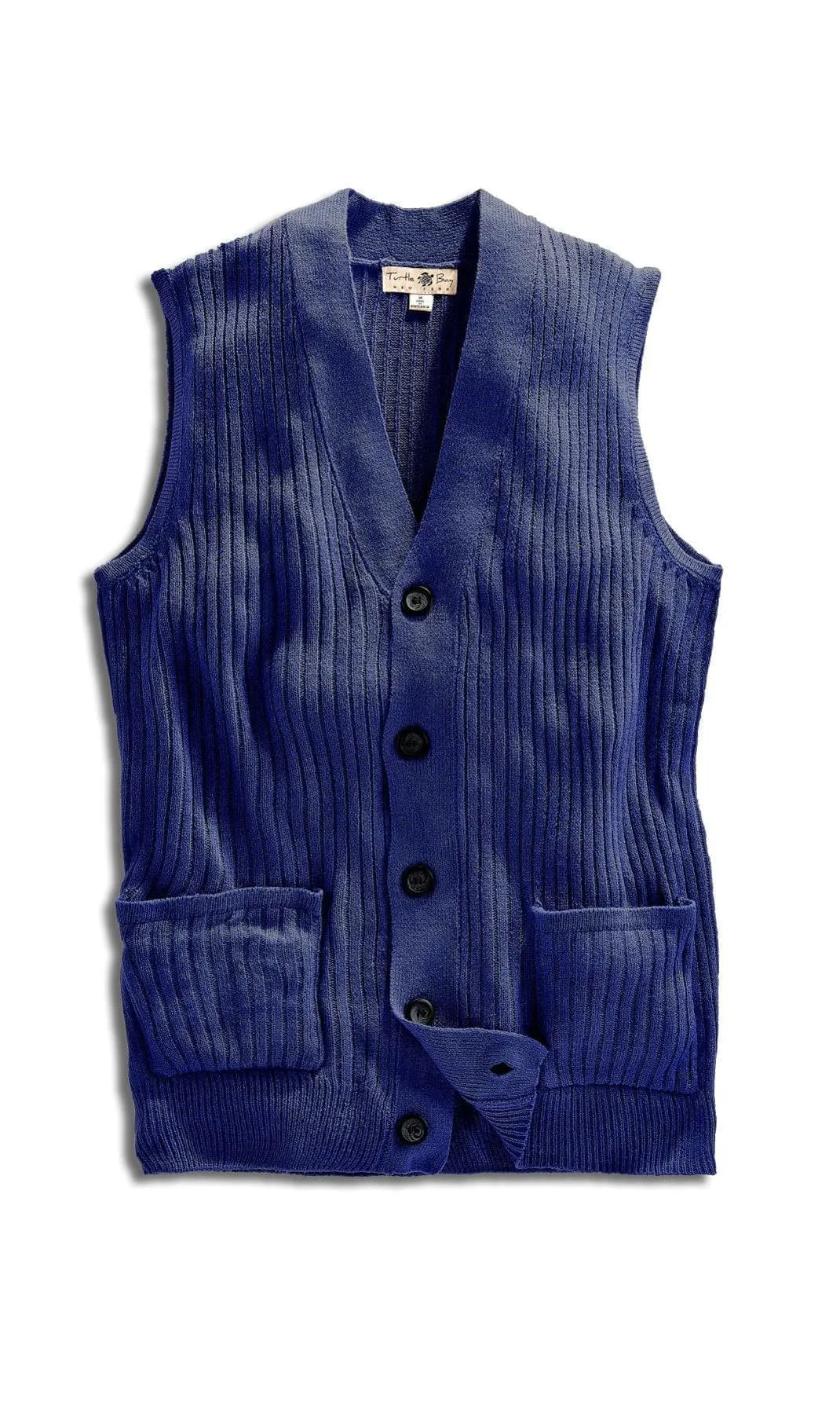 Men's Ribbed Button Front Vest Sweater – Button Up Vest in a Handsome Ribbed Knit