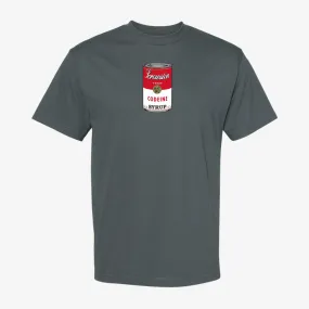 mens ridin' dirty codeine can s/s tee (charcoal)