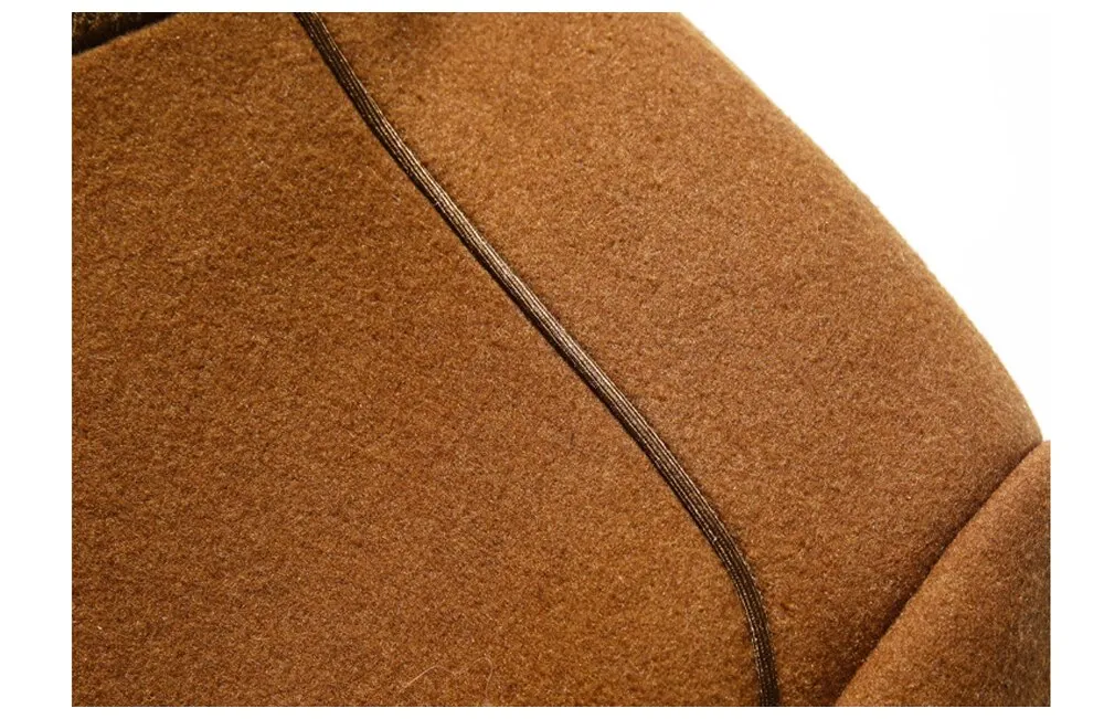 Men's Scarf Collar Cotton Padded Woolen Coat