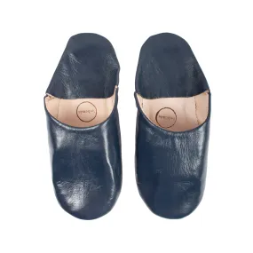 Men's Small Indigo Babouche Slippers