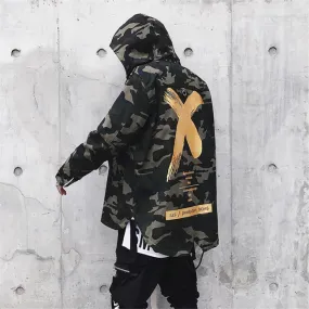 Men's Spring Cotton Hooded Windbreaker