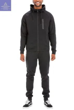 Men's Versatile Solid Color Activewear Set