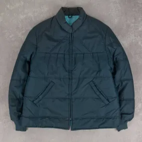 MEN'S VINTAGE 1970S QUILTED BOMBER JACKET - LARGE