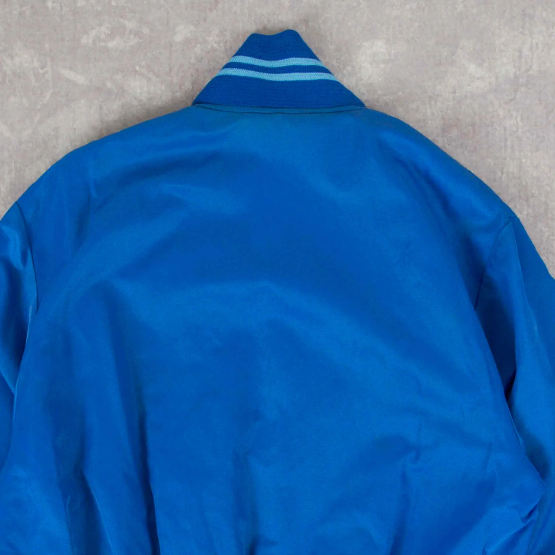 MEN'S VINTAGE 1980S TORONTO BLUEJAYS MLB VARSITY BOMBER JACKET - LARGE