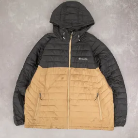 MEN'S VINTAGE COLUMBIA HOODED PUFFER JACKET - XX-LARGE