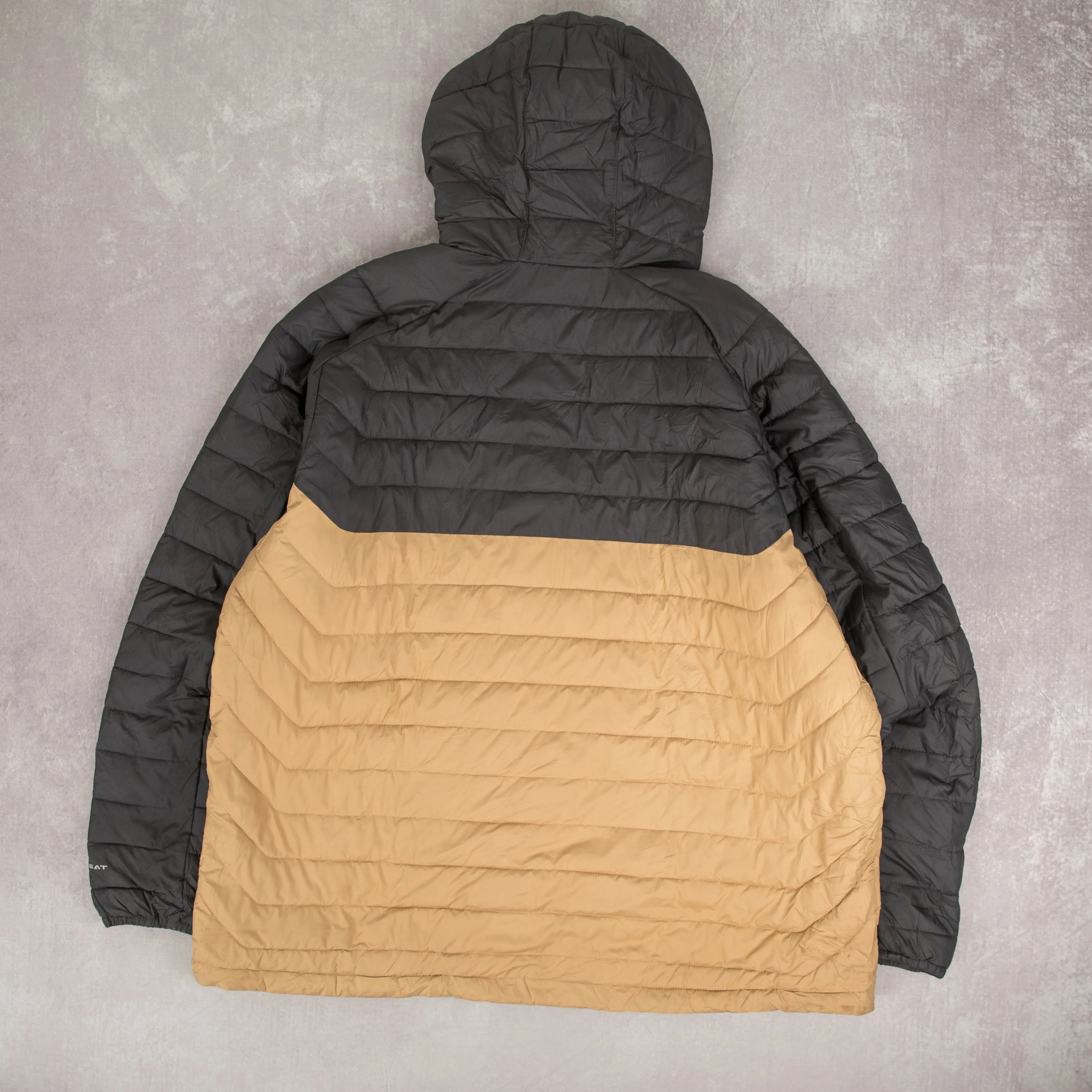 MEN'S VINTAGE COLUMBIA HOODED PUFFER JACKET - XX-LARGE