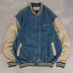 MEN'S VINTAGE NAPA DENIM BOMBER  JACKET - MEDIUM
