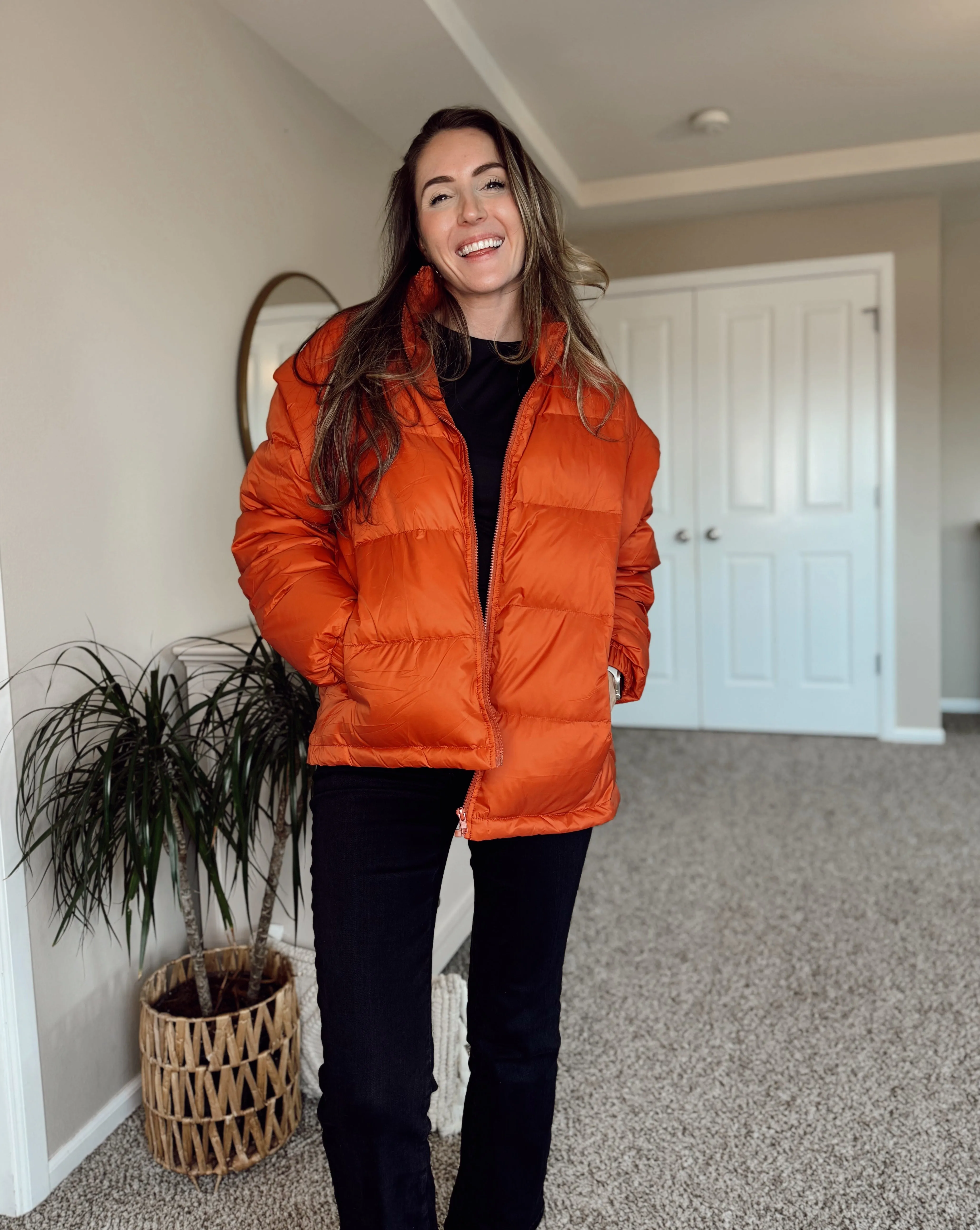 MEROKEETY Long Detachable Sleeves Oversized Puffer Down Jacket