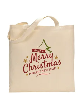 Merry Christmas Happy New Year Tote Bag - Christmas Bags