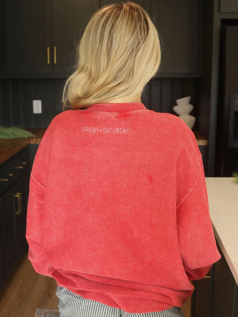 Merry Corded Crew Sweatshirt