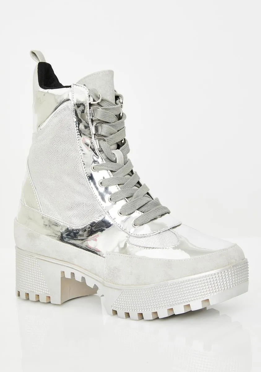 Metal Armed N' Dangerous Combat Boots